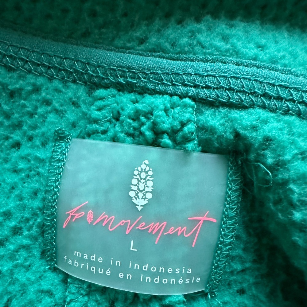 Free People Vibrant Green Knit Top